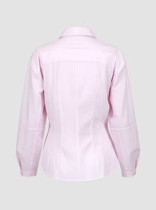 Lucia Lantern Sleeve Shirt | Pink