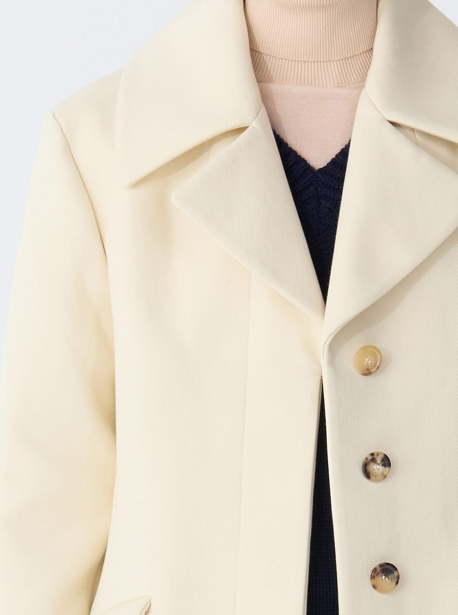 Lucky Peacoat | Cream