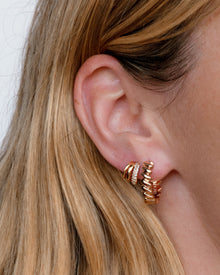 The Multi Piercing Huggies | Gold