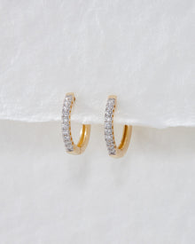 The Dreamy Hoops | 14K Yellow Gold | 0.09 CT Real Diamonds