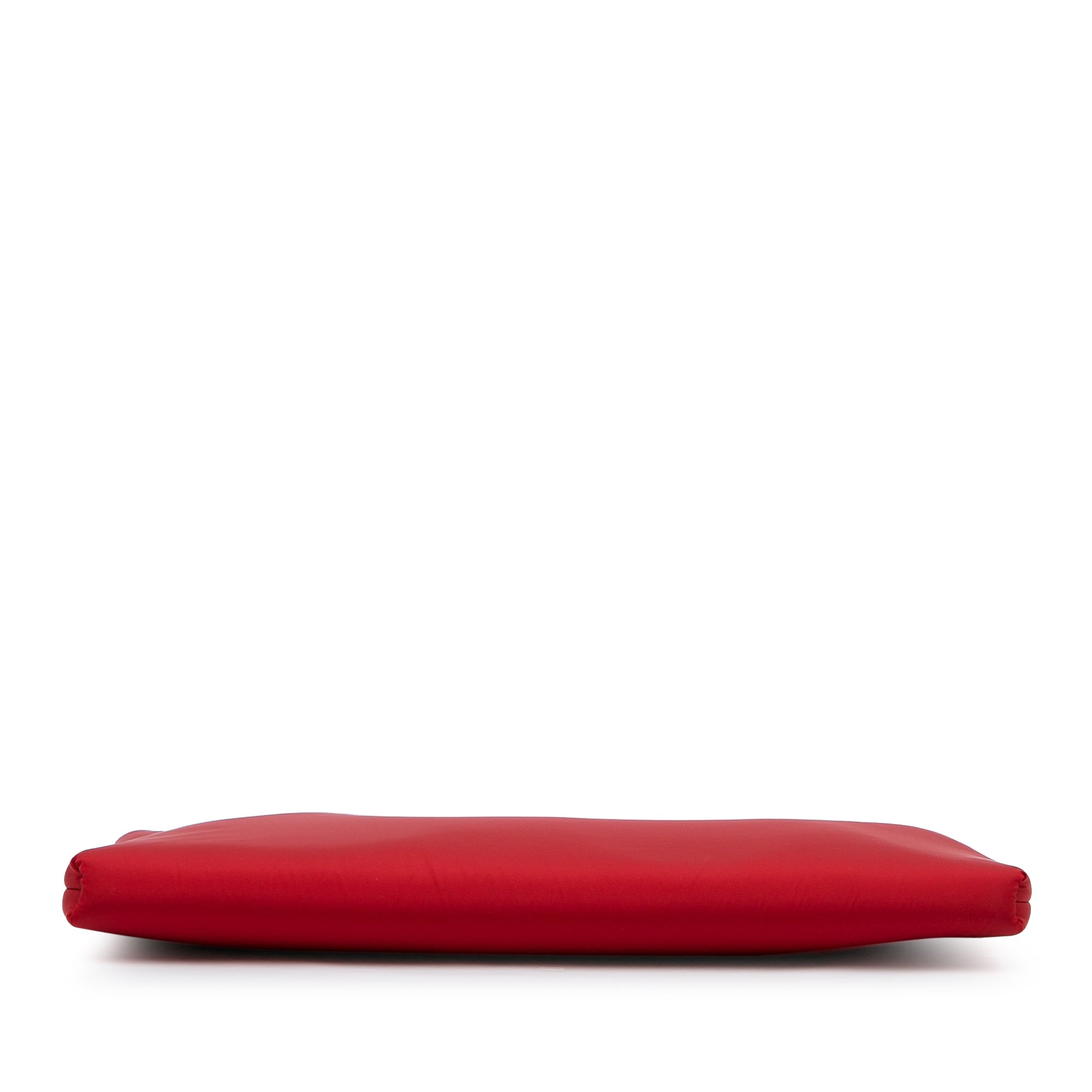 Prada | Pre-Owned Tessuto Soft Zip Clutch | Red