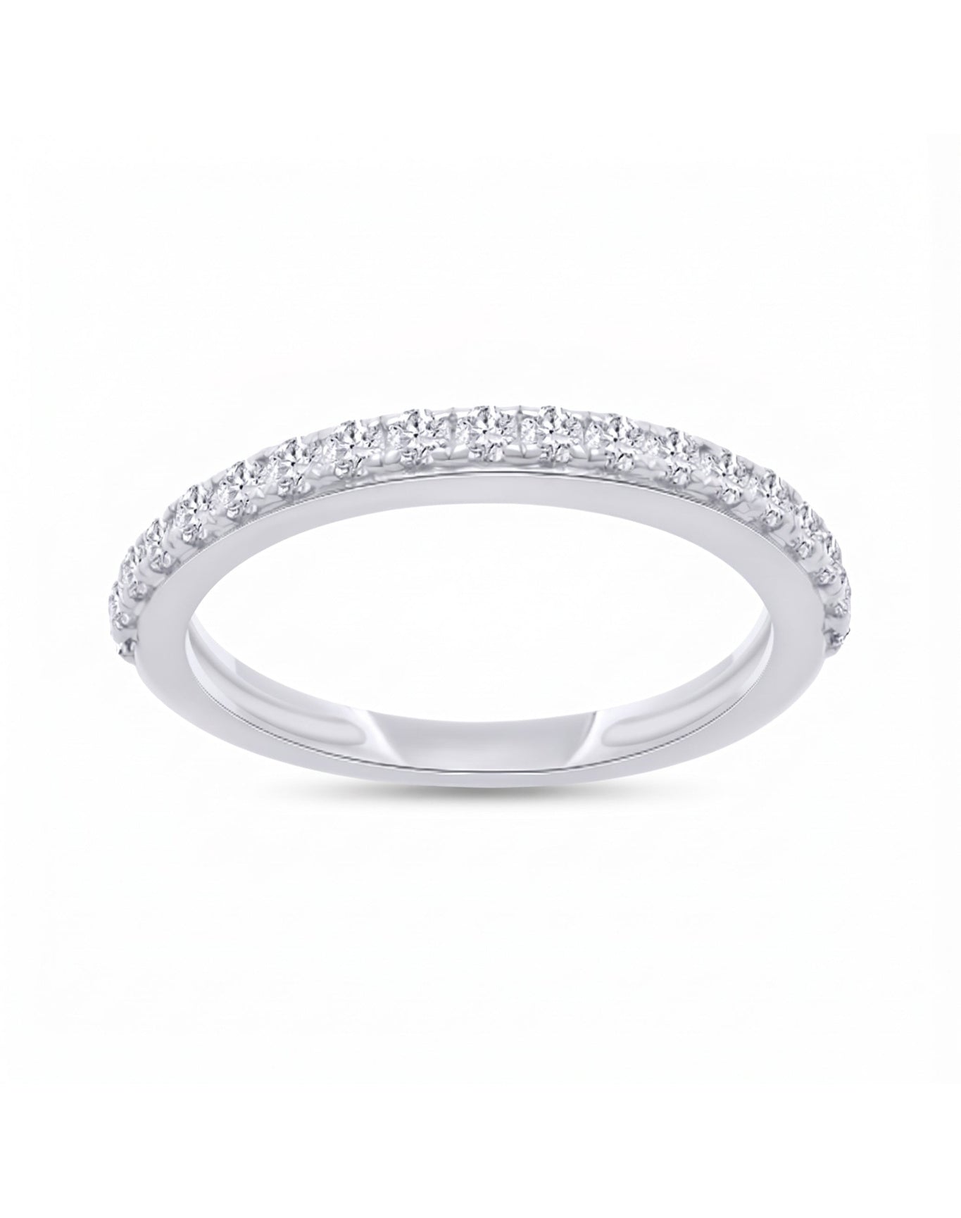 Lab Grown Diamond Eternity Band Ring 1.00 ct | Silver