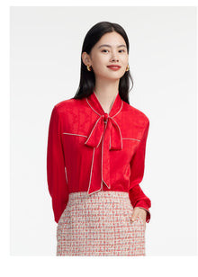 Lace-up Shirt | Red