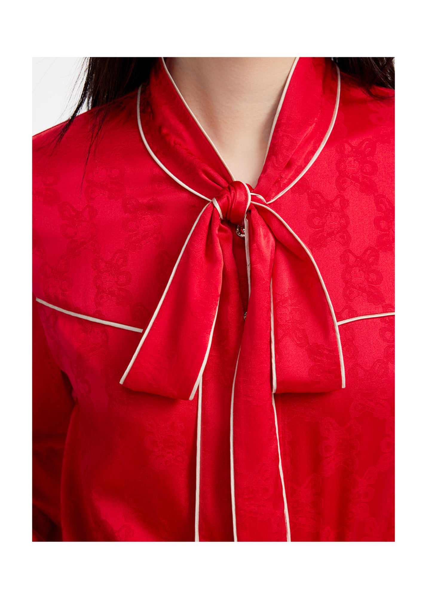 Lace-up Shirt | Red