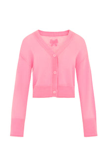 Lawrence Cashmere Knit Cardigan | Sunset Pink