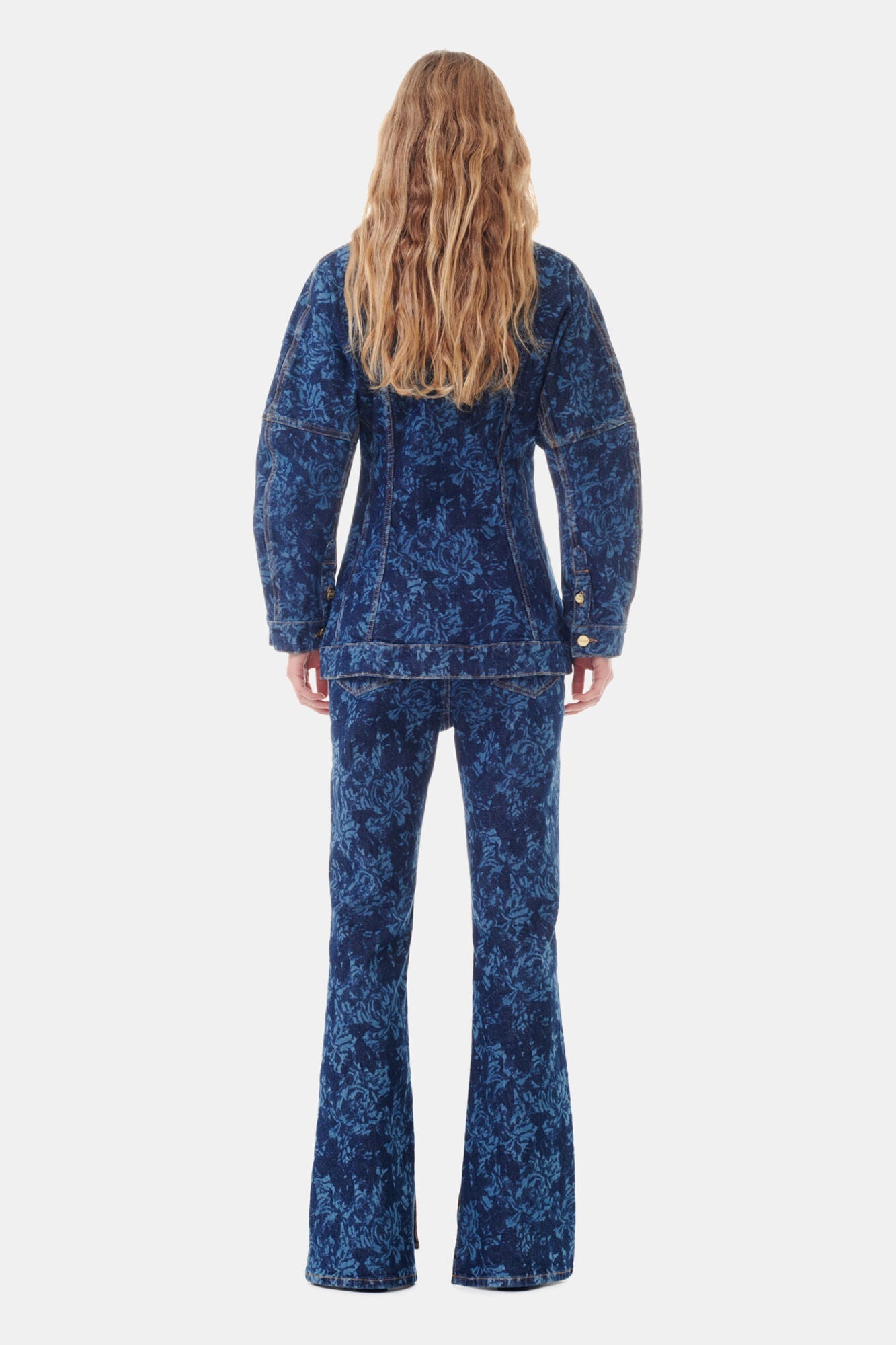Lazer Denim Blazer | Mid Blue Stone