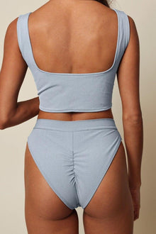 Paula Variation Bikini Bottom | Light Denim