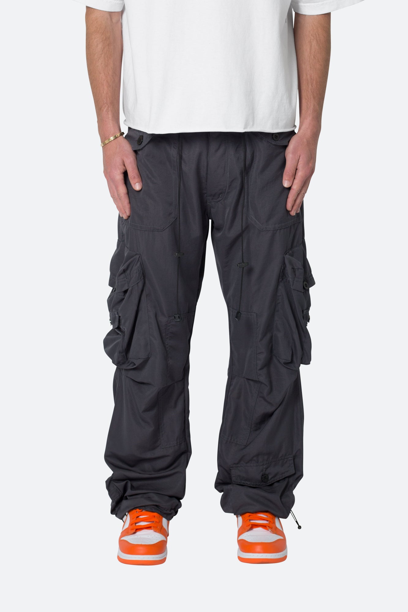 Lightweight Cinch Cargo Pants | Faded Black