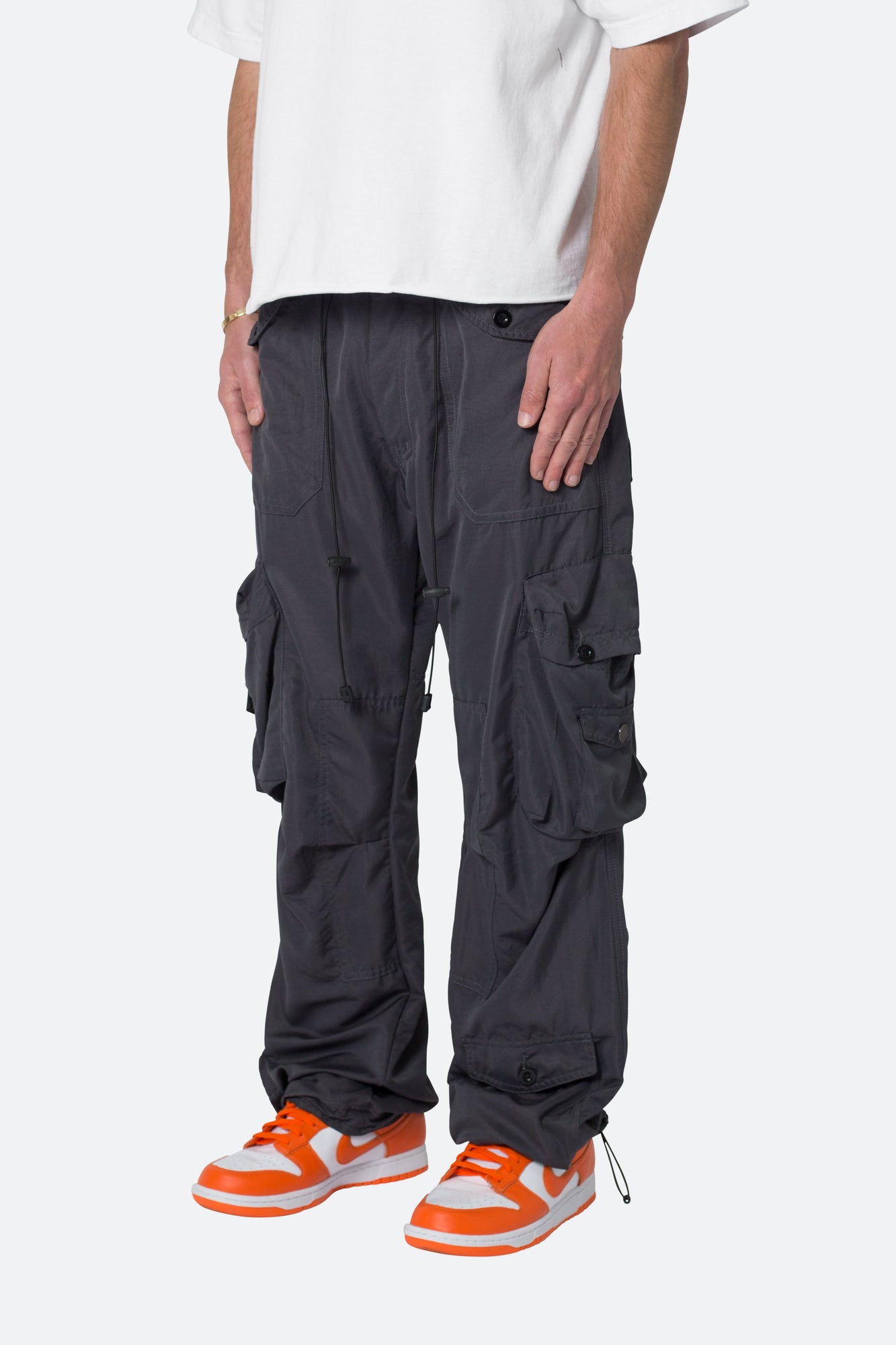 Lightweight Cinch Cargo Pants | Faded Black