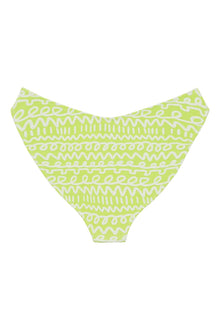 Added Coverage Lulu Zig Zag Stitch Bikini Bottom | Lime Icing