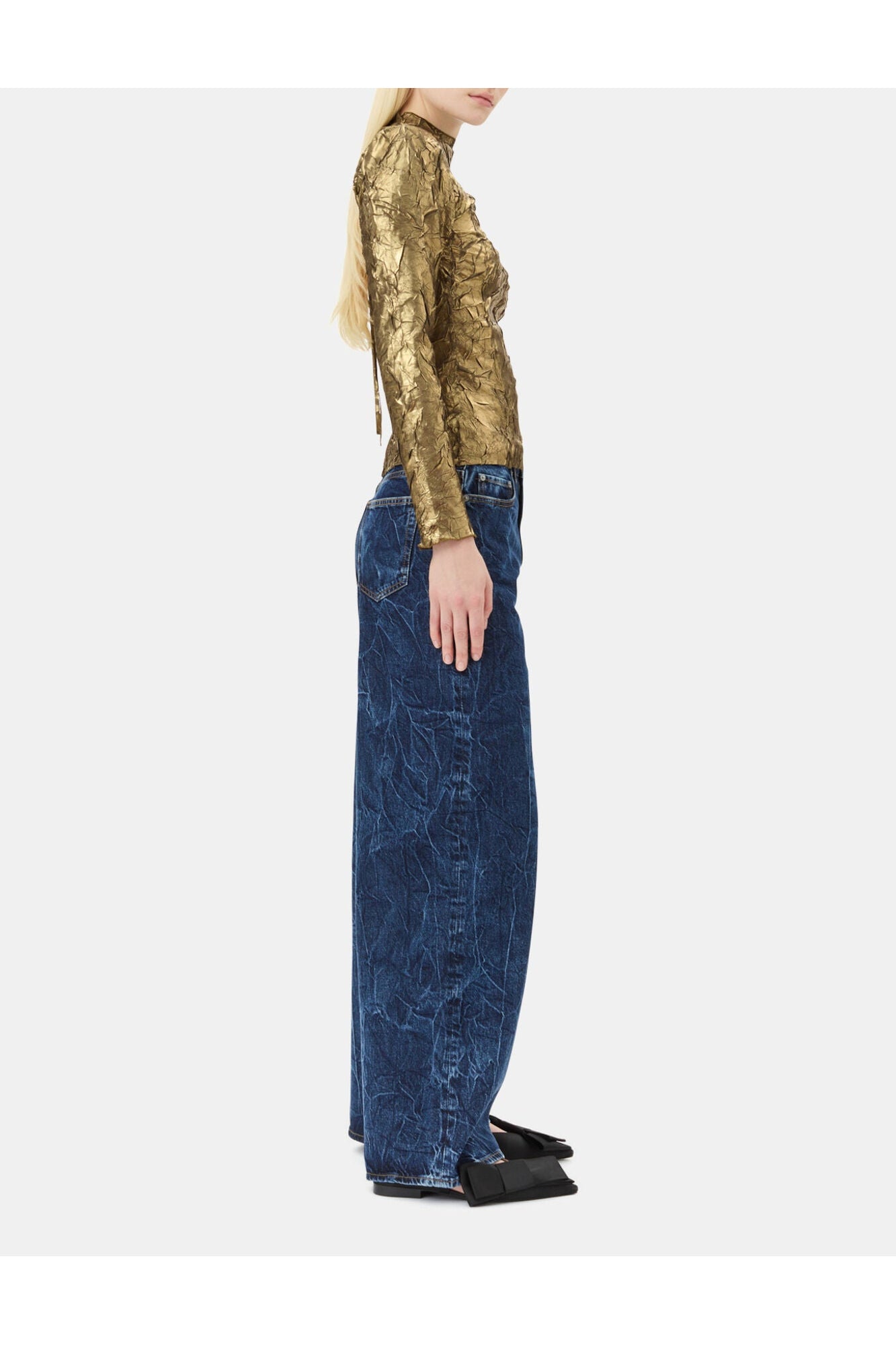 Long sleeve Blouse | Gold
