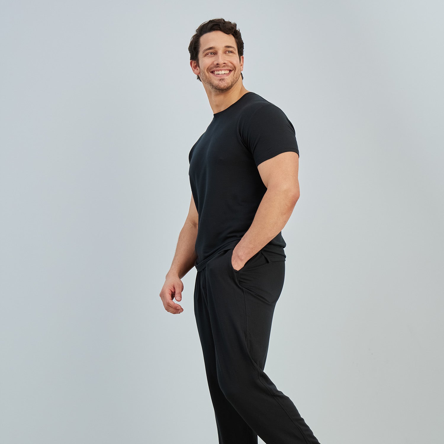 Modal French Terry Long House Shorts | Black