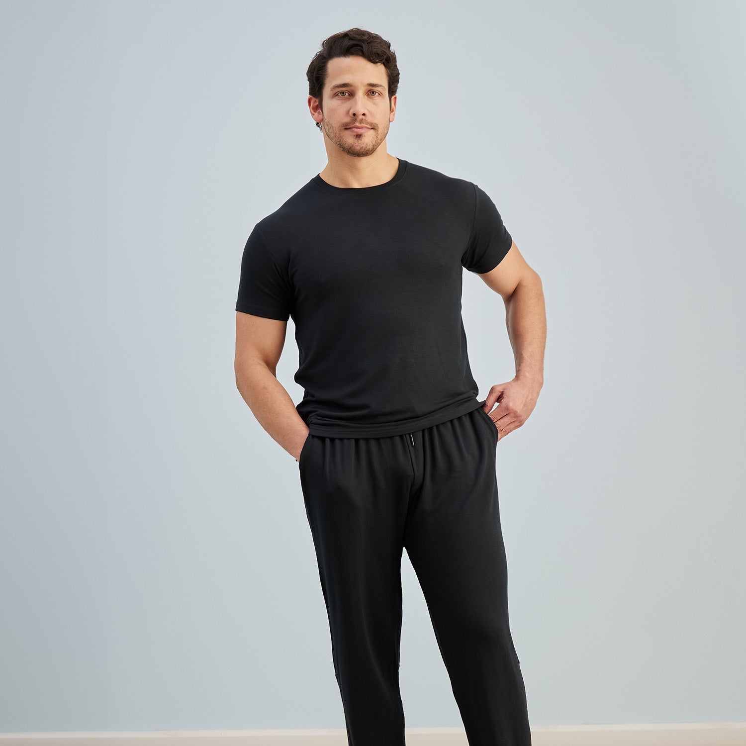 Modal French Terry Long House Shorts | Black