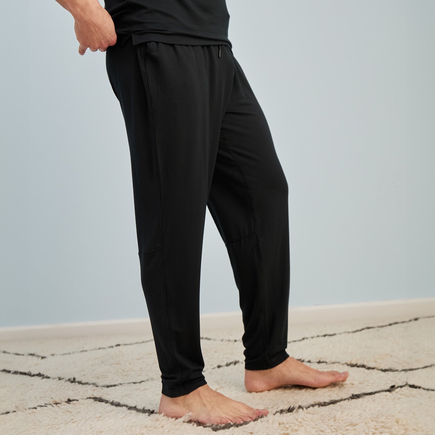 Modal French Terry Long House Shorts | Black
