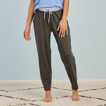 Modal French Terry Long House Shorts | Gray/Lavender