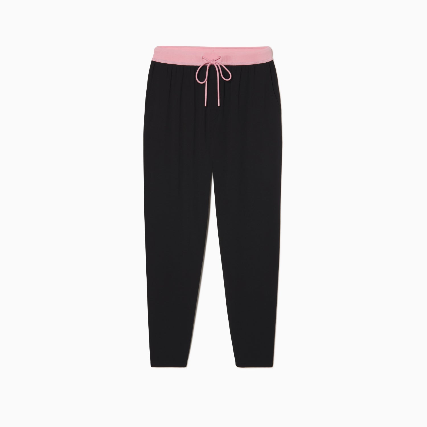 Modal French Terry Long House Shorts | Black/Flamingo