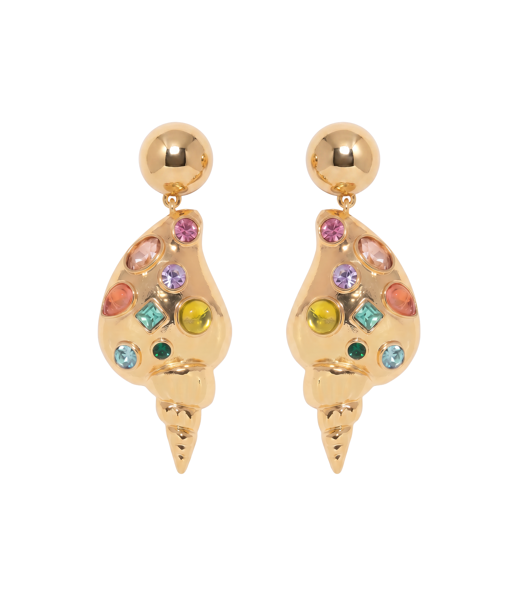 Sandy Shell Earrings | Multicolor
