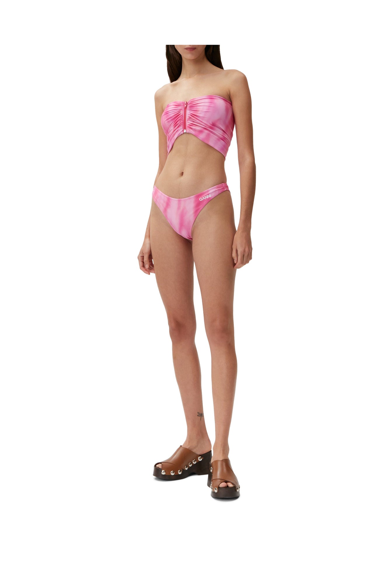 Low Rise Brief Bikini Bottom | Dreamy Daze Phlox Pink