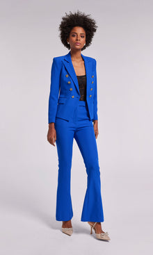 Lucca Crepe Pants | Cobalt