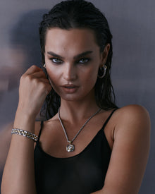 The Luna Bezel Pendant Necklace | Silver/Gold