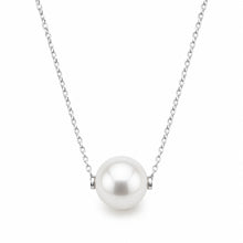 Round Strand Necklace | 14K White Gold | White South Sea Pearl13mm - 15mm