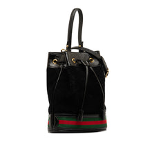 Gucci | Pre-Owned Suede Ophidia Web Bucket Bag | Black