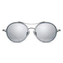 M3050 Round Sunglass | Palladium White | Silver Mirror Lens | 53MM