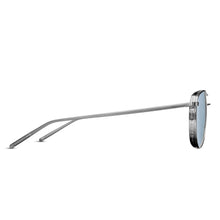 M3088 Aviator Sunglass | Brushed Silver | Cobalt Blue Lens | 55MM