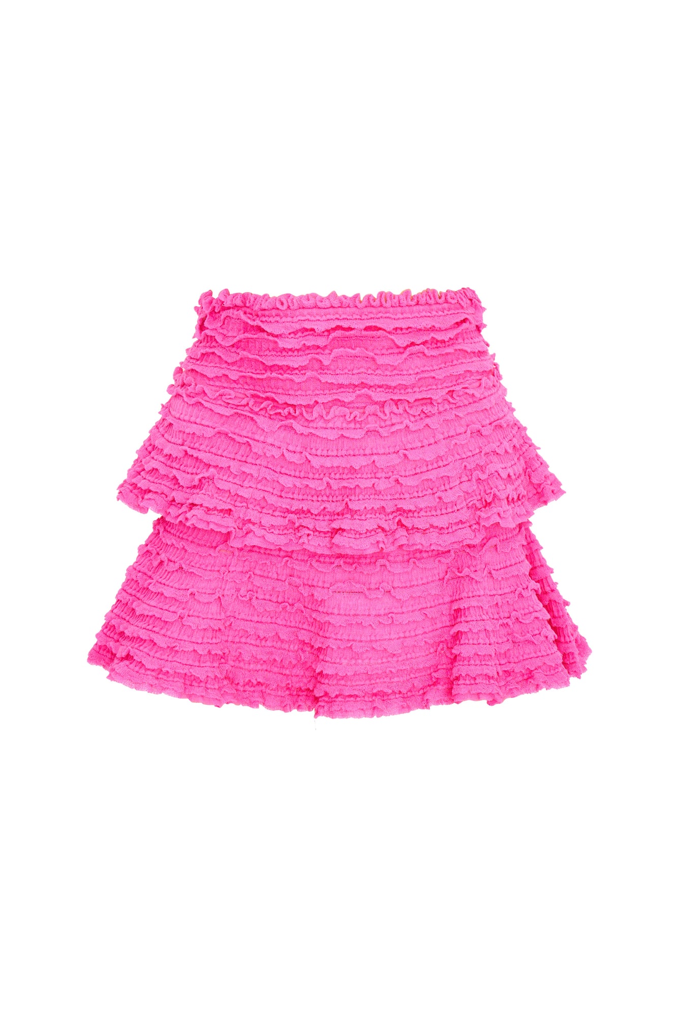 Macaw Cotton Gauze Mini Tier Skirt | Lovestruck Pink