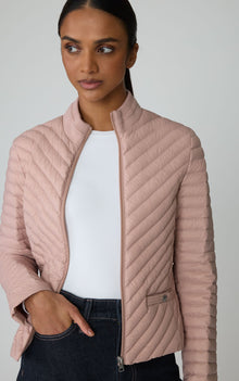 Marion Packable Down Jacket | Blush