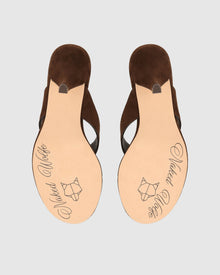 Womens | Marley Suede Heel | Brown