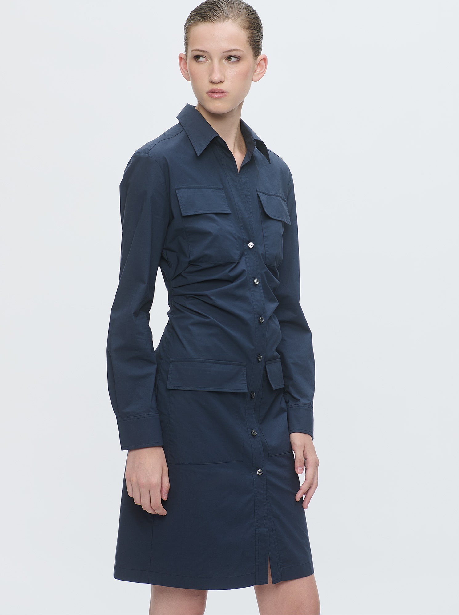 Marrakech Shirt Dress | Navy