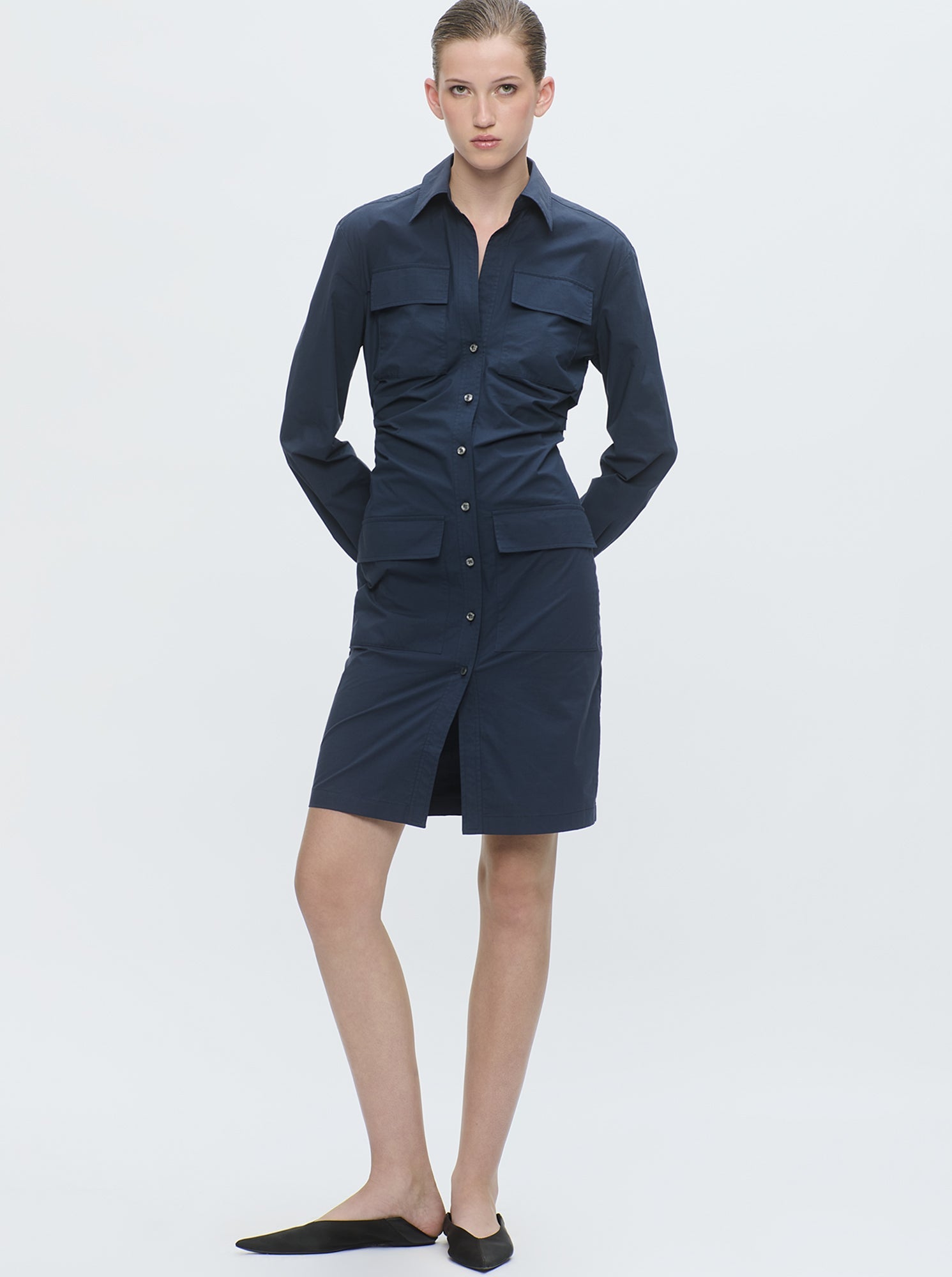 Marrakech Shirt Dress | Navy