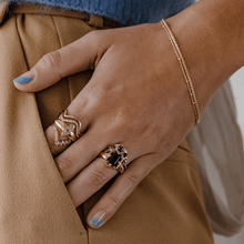 Women | Black Onyx Georgia Ring | 14k White Gold