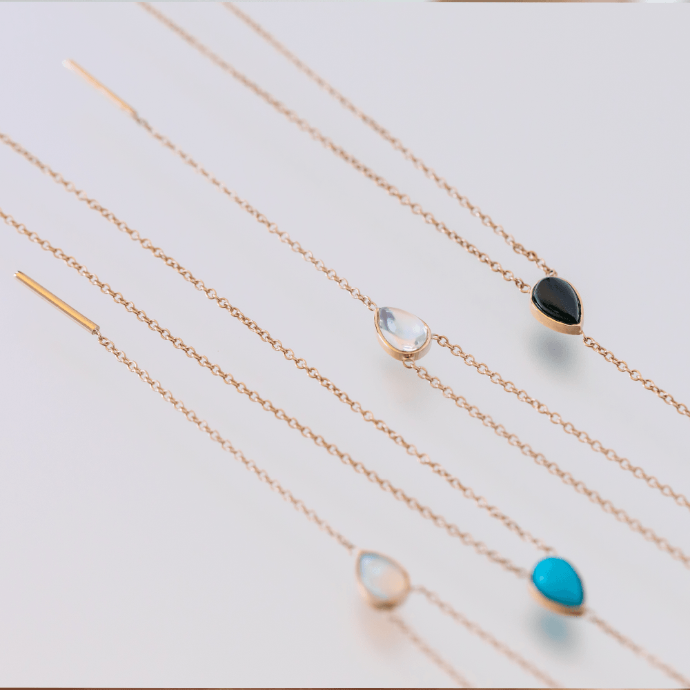 Women | Fire & Ice Opal Lariat | 14k White Gold