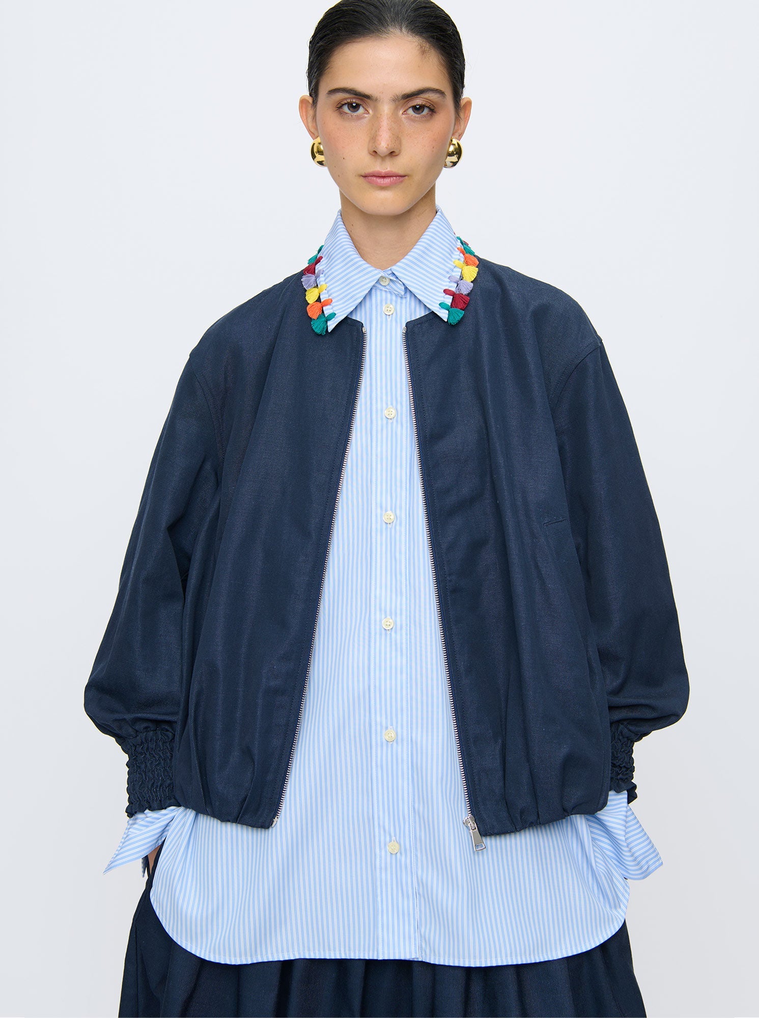 Marta Bomber Jacket | Indigo