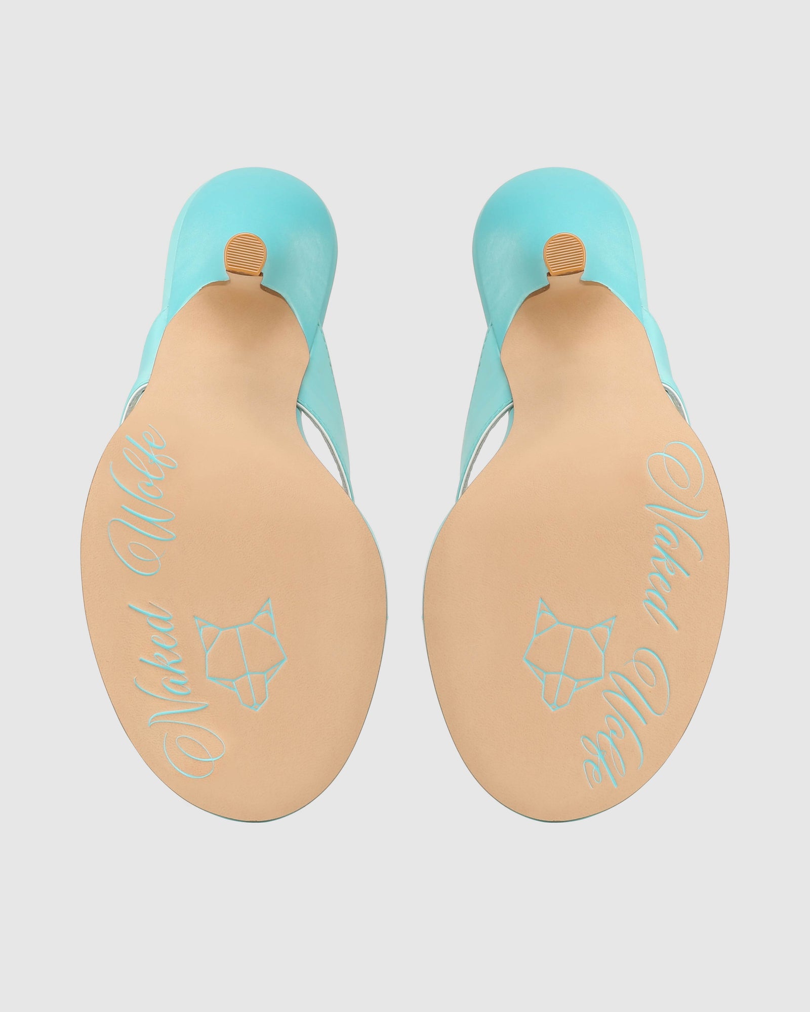 Womens | Martine Satin Heel | Sky Blue