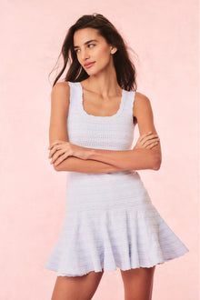 Maryanne Knit Mini Dress | Morning Sky
