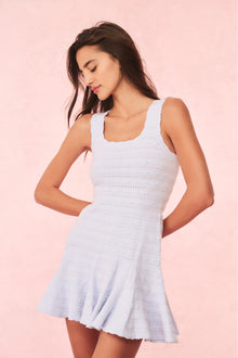 Maryanne Knit Mini Dress | Morning Sky