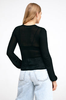 Alex Sheer Top | Black