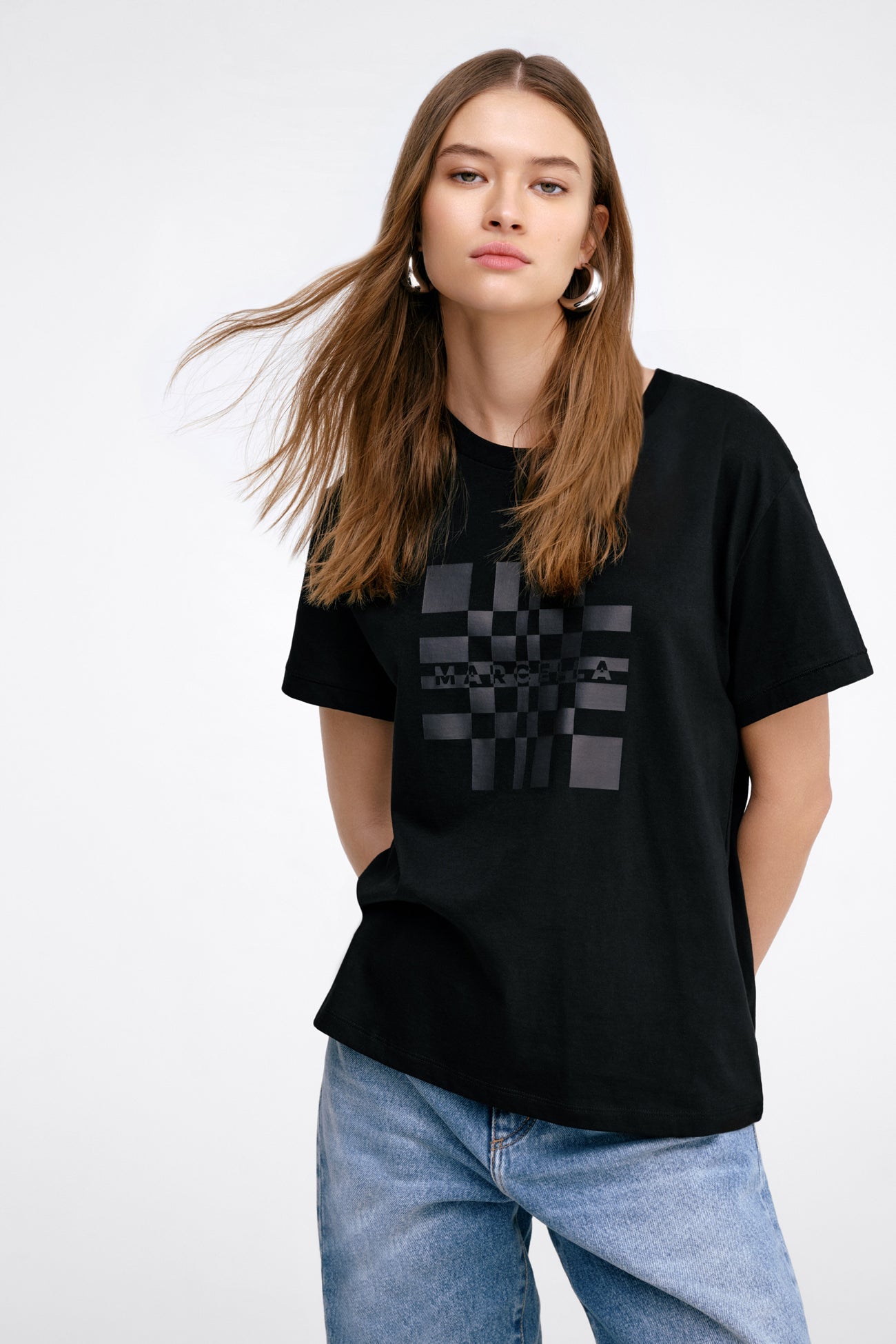 Marcella Graphic Tee | Black