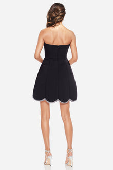ONE33 SOCIAL | The Abigail Black Strapless Mini Cocktail Dress | Black
