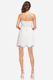 ONE33 SOCIAL | The Abigail White Strapless Mini Cocktail Dress | White