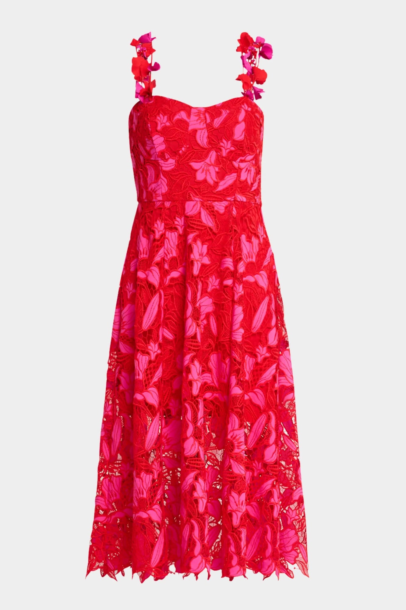 ONE33 SOCIAL | The Athena Floral Sleeveless Dress | Pink / Red