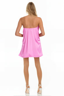 ONE33 SOCIAL | The Victoria Strapless Front Bow Mini Dress | Pink