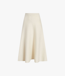 Women | Merino Wool Knit Skirt | Off White