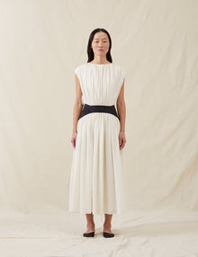 Womens | The Soft Gathered Dress | Ivory