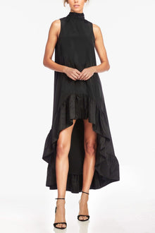 ONE33 SOCIAL | The Yolanda Black High-Low Maxi Gown | Black