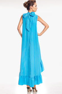 ONE33 SOCIAL | The Yolanda Blue High-Low Maxi Gown | Blue