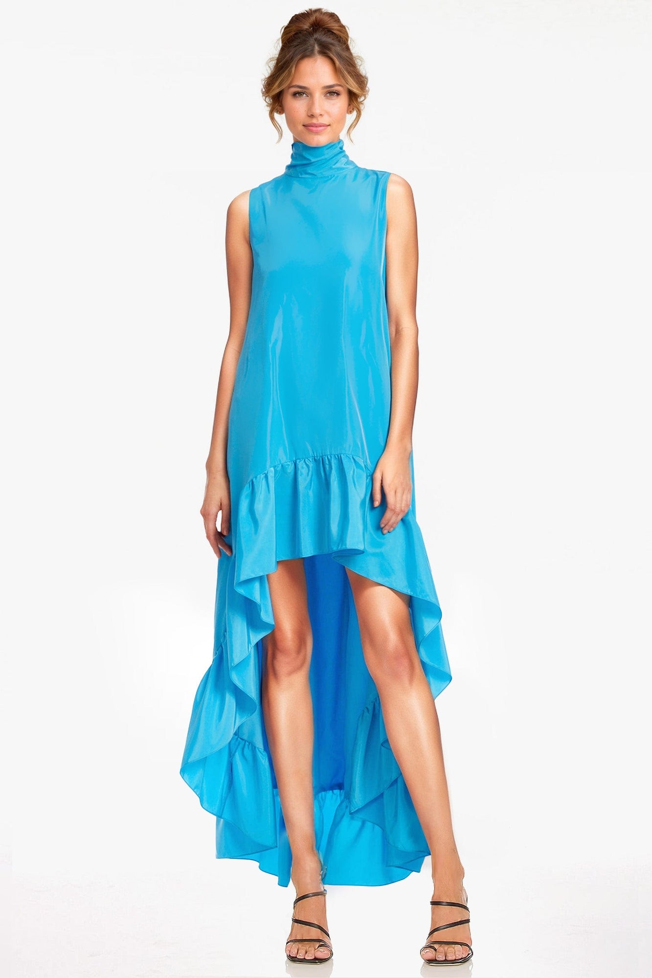 ONE33 SOCIAL | The Yolanda Blue High-Low Maxi Gown | Blue